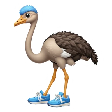  ostrich-in-sneakers sticker