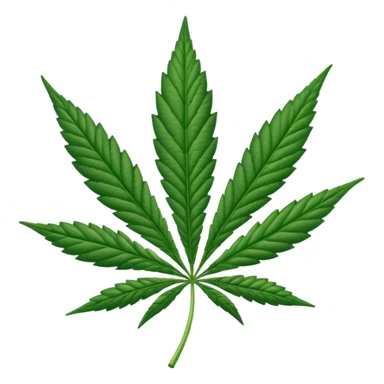 Cannabis leaf sticker