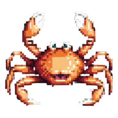 screaming crab sticker