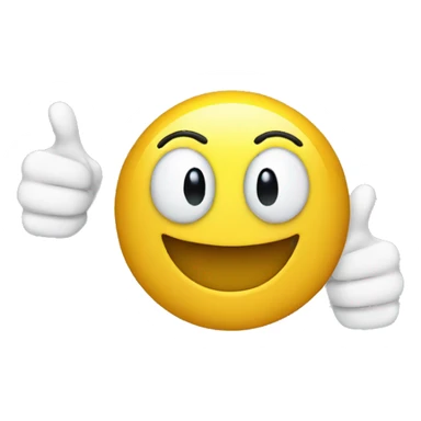 Smiley face with thumbs up sticker