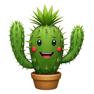 Dancing cactus sticker
