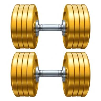 dumbbell with a slim waist outline sticker