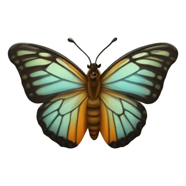 butterfly emerging from cocoon  sticker