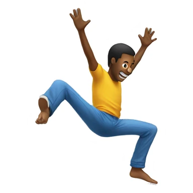 guy doing a backflip sticker