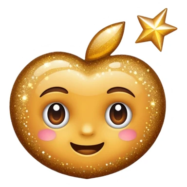 glitter cheap brown sticker