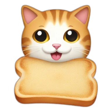 cat-on-toast sticker