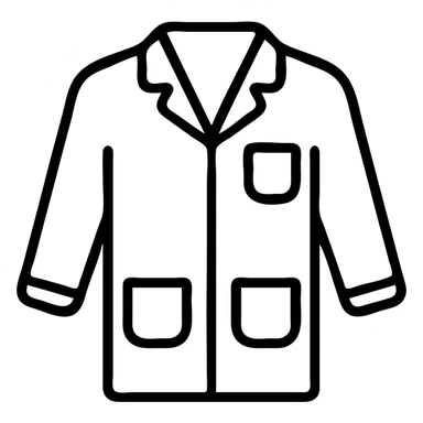 simple and recognizable green occupational therapy jacket icon sticker