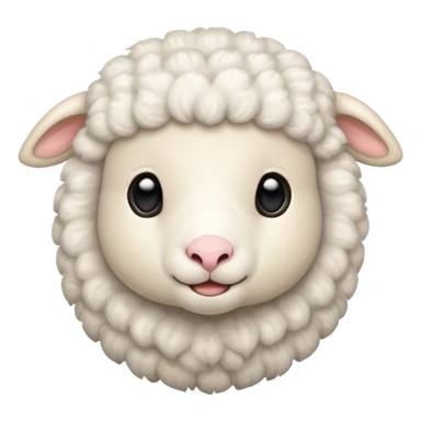a baby sheep sticker