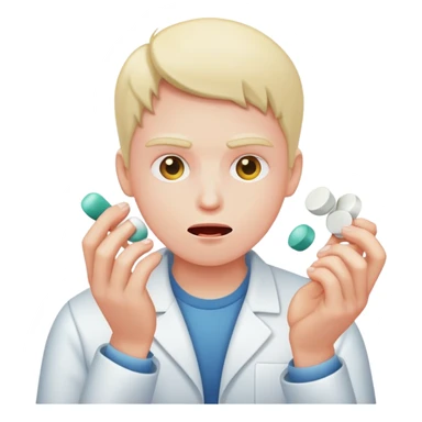 Pill popping  sticker