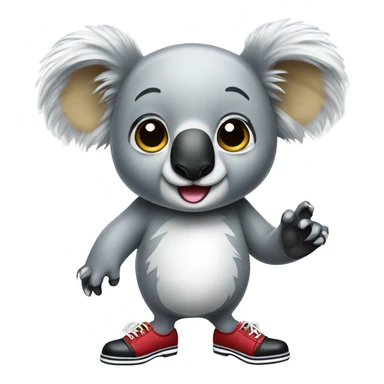 Koala in tap shoes sticker