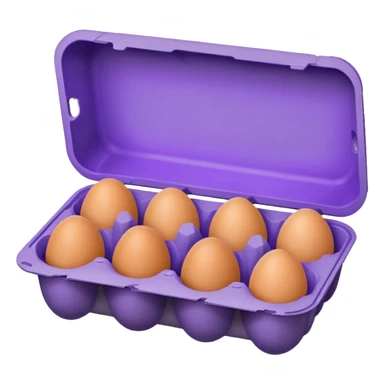 purple big egg carton sticker