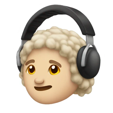 beige earmuffs sticker
