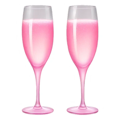 champagne glasses pink sticker
