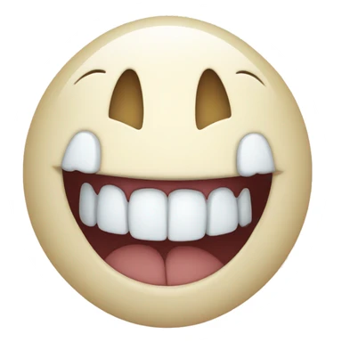 Happy white teeth sticker