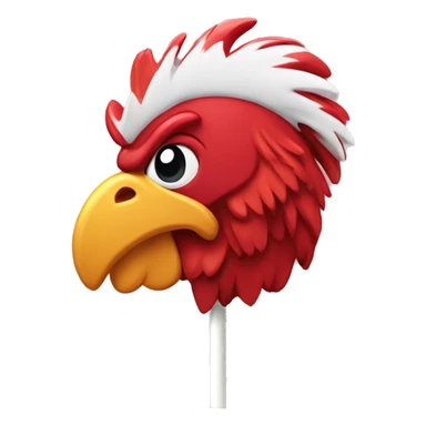 rooster lollipop sticker