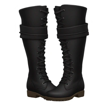 Black boots sticker