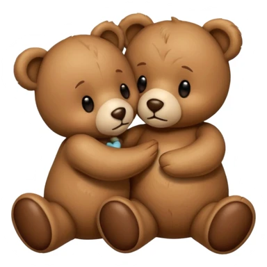 teddy bear kissing another teddy bear sticker