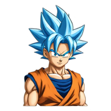 goku ssj blue sticker