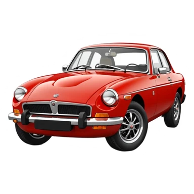 1978 Mgb gt siren red buiscit interior chrome bumper sticker