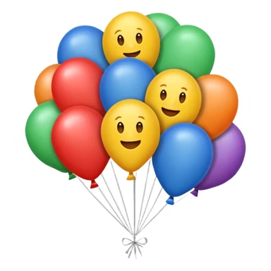 Heissluftballonen emoji für kopieren sticker