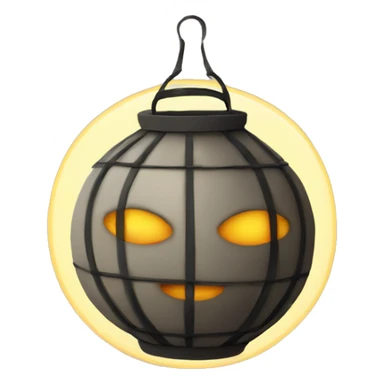 Lantern Moon shaped sticker