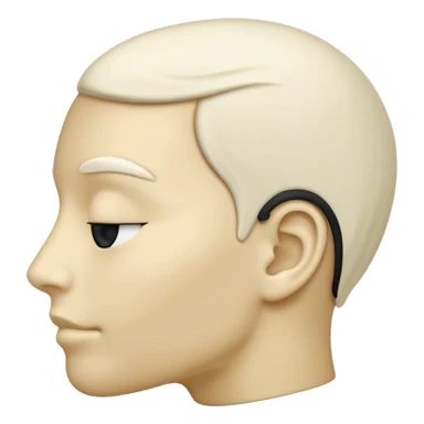 silhouette ivory sticker