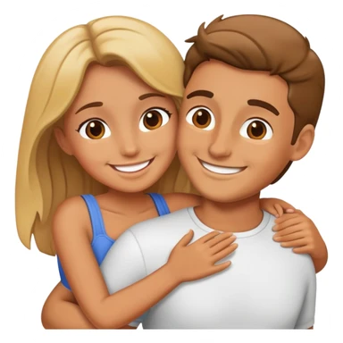 Parejas abrazadas sticker