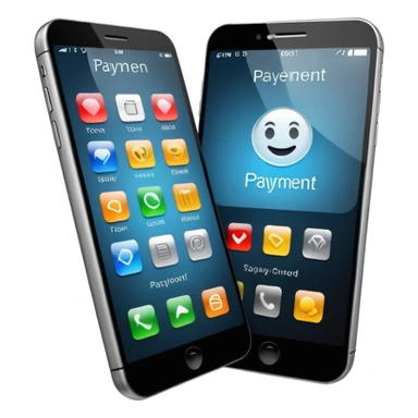 Mobile payment – smartphone with payment app sticker