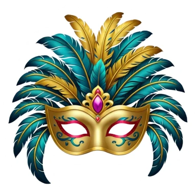 karnaval maskesi sticker
