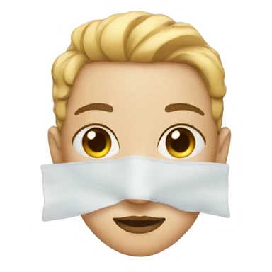 Face with bags under eyes sticker