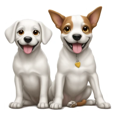 Dogs with trônes sticker