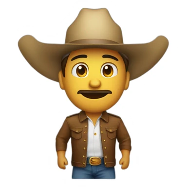 Benito con sombrero texano sticker