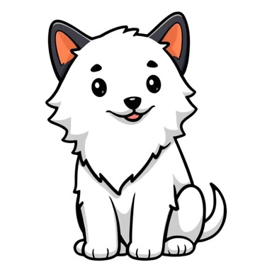 nice friendly dog sticker