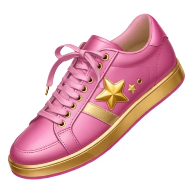 star medalpink sneaker sticker