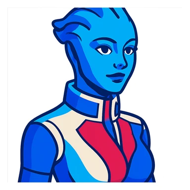 Liara T'Soni from Mass Effect sticker