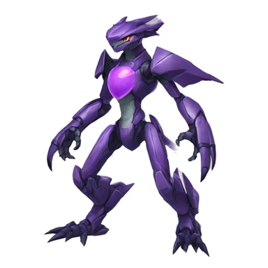  Cool Edgy Godly Futuristic Digimon-Fakemon-Genesect-Reptile full body sticker
