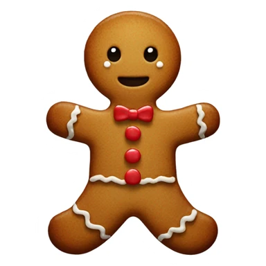 Gingerbread man sticker