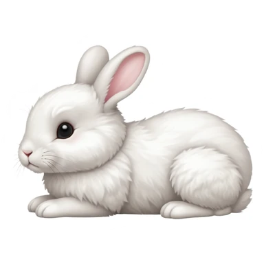 fullbody laying bunny  ios 16 very cute sticker