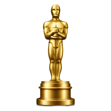 A gold Oscar statuette sticker