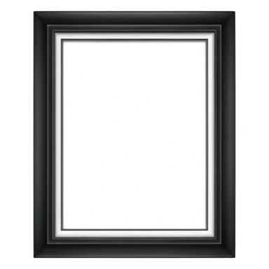 simple white picture frame sticker