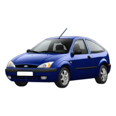 car ford focus 1999 dark blue sticker