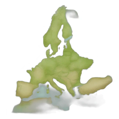 carte de l'europe sans la Turquie sticker