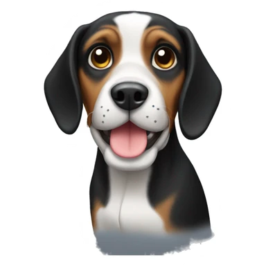 Black Beagle sticker
