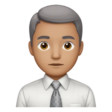 white shirt & grey tie (without face, just clothes, zoomed. in) sticker