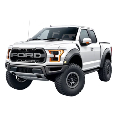 Ford f150 Raptor - Ford (Model Year: 2024) (Iconic colour: White) sticker