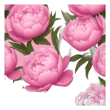Bouquet of pink peonies sticker