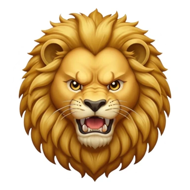 Angry lion sticker