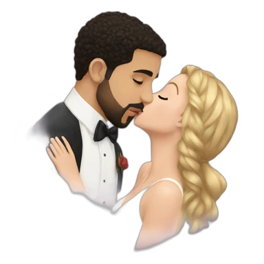 drake kissing eleven sticker