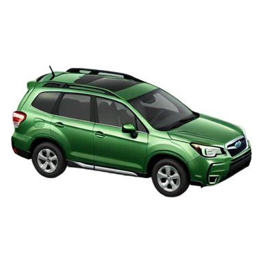 Subaru Forester in green sticker