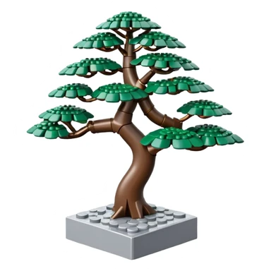 standing Lego slanted bonsai tree’s titanium rack  sticker